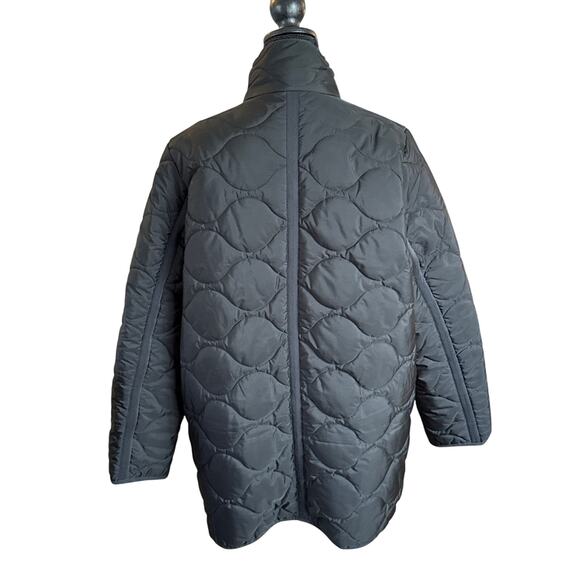 J.Crew Sz L Re-Imagined Signature Cocoon Quilted Puffer Jacket Black | EUC - Picture 5 of 9